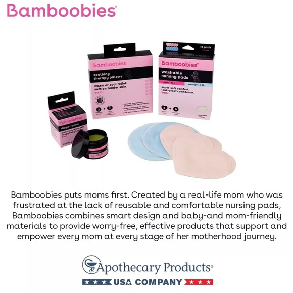 Bamboobies® Washable Nursing Pads For Breastfeeding, Reusable Breast, 2 … - Picture 3 of 9